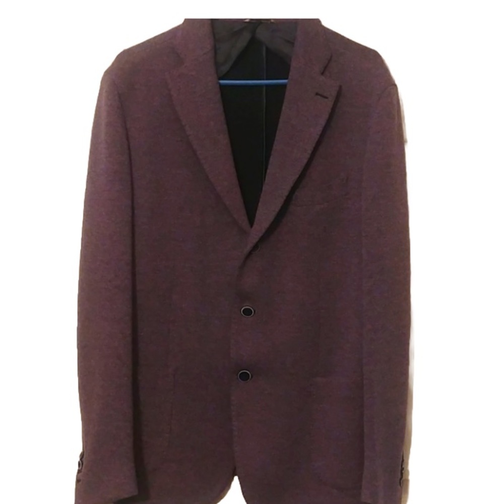 Gemelli Jersey Purple Wool Sport 2 Button Blazer 54 Italy